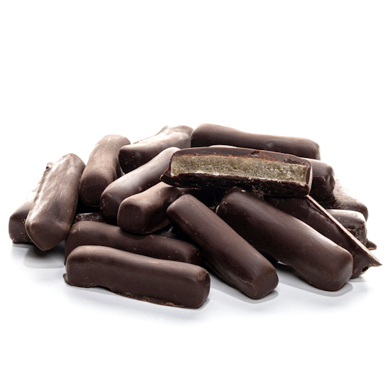 Ingwerstbchen in Zartbitter Schokolade 250g